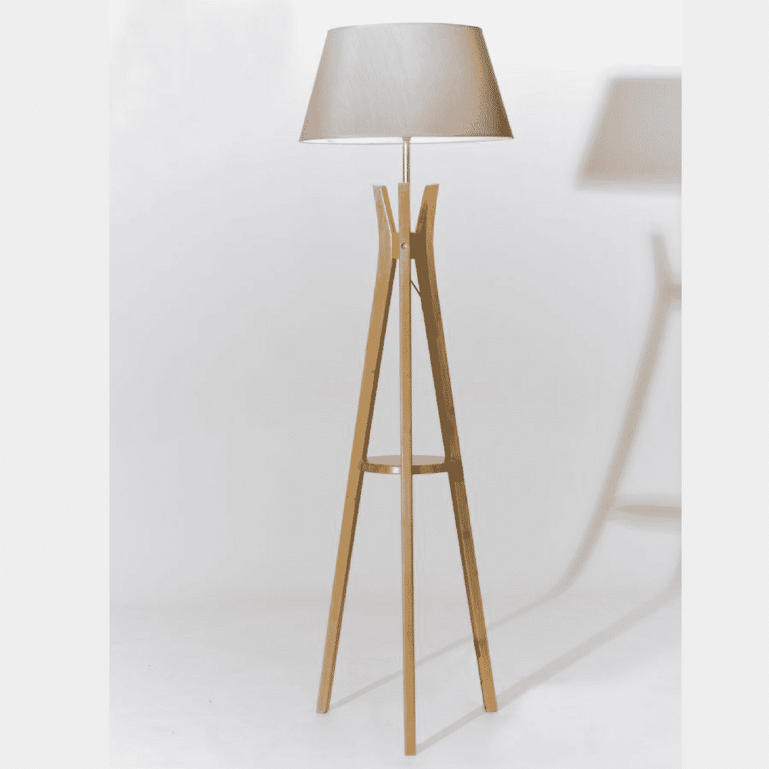 Timber Tripod Oak Floor Lamp - Designs to Inspire